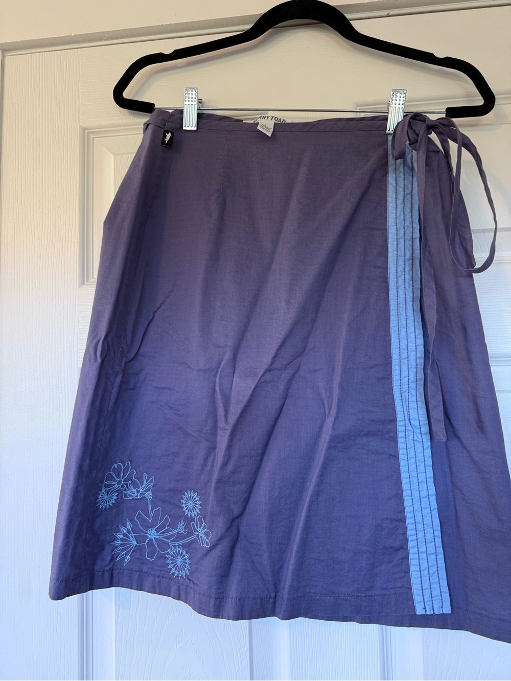 Horny Toad Lavender Wrap Skirt with Tonal Stitching